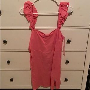 Pink baby doll dress